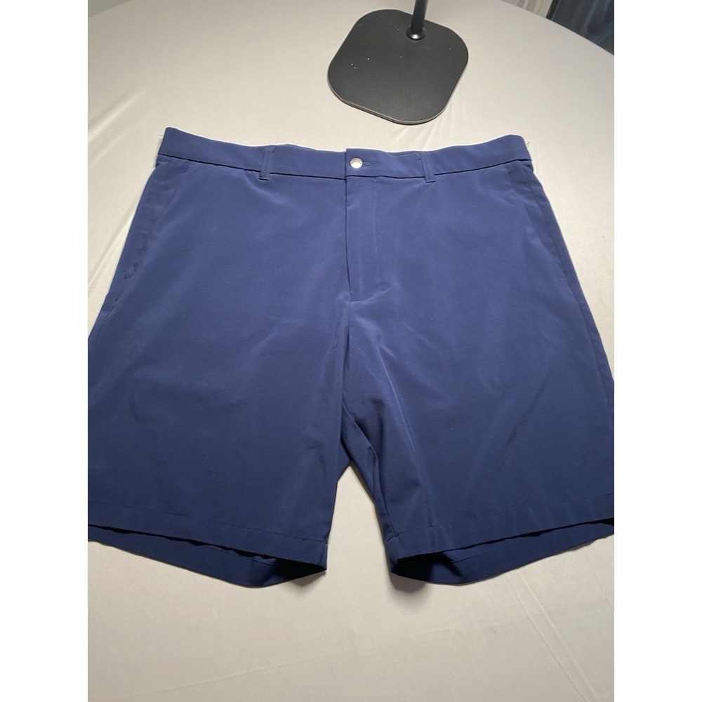 Callaway Men Golf Shorts Size 38 Navy Blue Tech Performance Stretch Flat Front